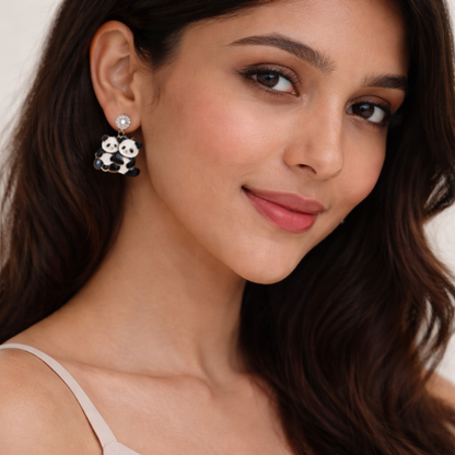 Chamki Love Spark Combo - 4 Korean Stud Earrings with Ring & Love Letter Gift for Her