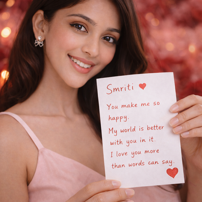 Chamki Love Spark Combo - 4 Korean Stud Earrings with Ring & Love Letter Gift for Her